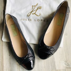 Julie Lopez Edie Black Flats